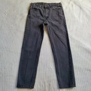 Vintage Levi’s 505 Orange Tab Black Jeans Made in America